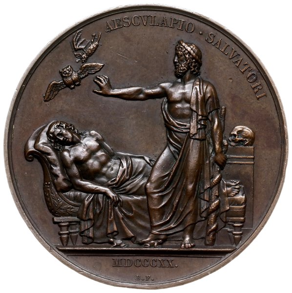 medal z 1820 r. autorstra Barre’a poświęcony Franciszkowi Józefowi Gall