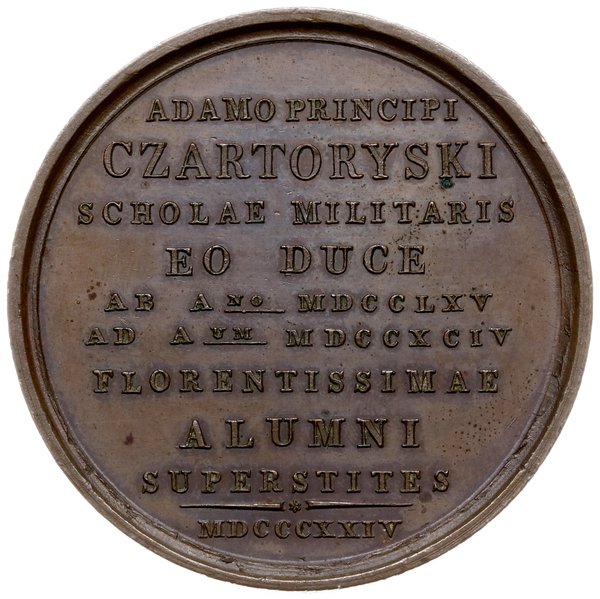 medal z 1824 r. autorstwa C. Baerendta poświęcon