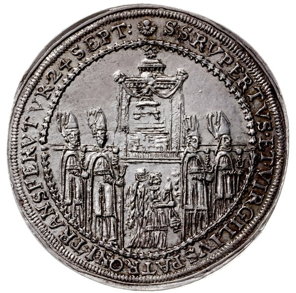 półtalar 1628, Salzburg; Aw: Święty Rupert i Św.