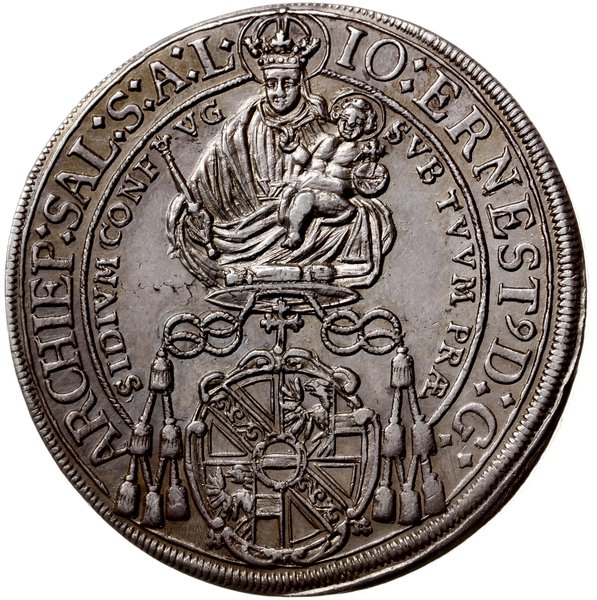 talar 1698, Salzburg; Aw: Madonna z dzieciątkiem