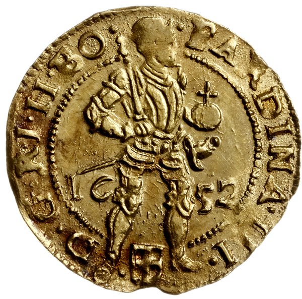 dukat 1652; z tytulaturą cesarza Ferdynanda II; 