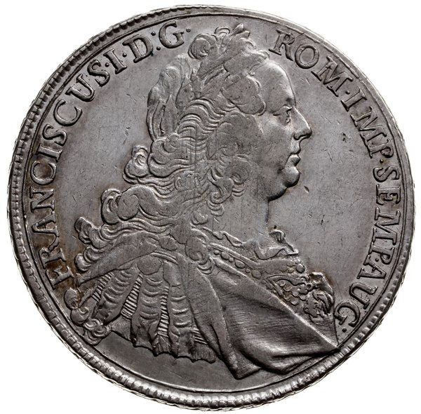 talar 1760; moneta z tytulaturą Franciszka I; Da