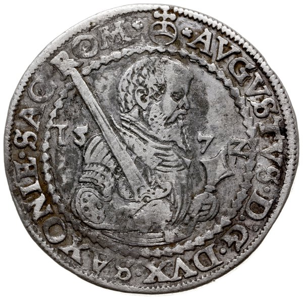półtalar 1572, Drezno; Kahnt 86; srebro 13.96 g