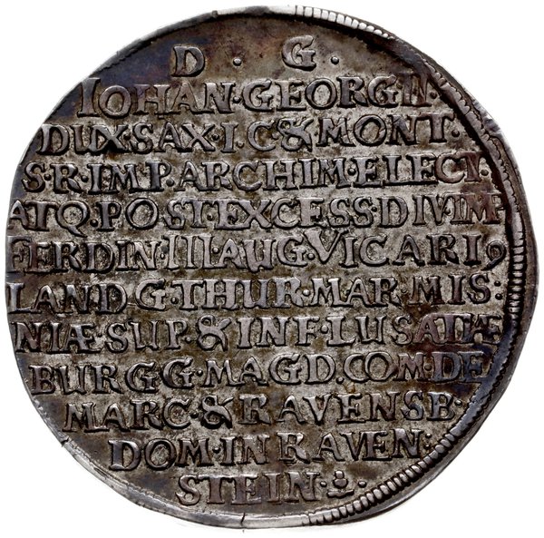 talar wikariacki 1657, Drezno; Dav. 7630, Kahnt 