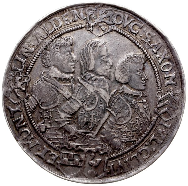 talar 1625, Saalfeld; na awersie znak mincerski 