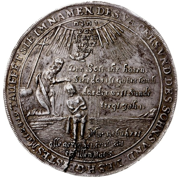 talar chrzcielny /tauftaler/ bez daty (przed 1680 r.)