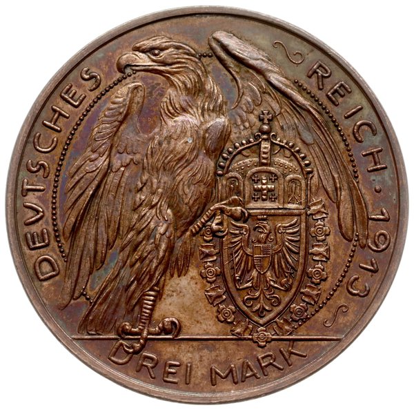 pudełko z 10 monetami próbnymi Bawarii i Prus (nominały 2 x 2 marki, 2 x 3 marki, 2 x 5 marek, 2 x 10 marek,  2 x 20 marek)