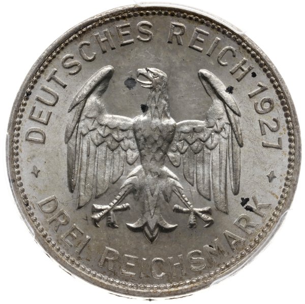 3 marki 1927/F, Stutgart