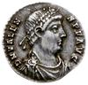 siliqua 367-378, Trewir; Aw: Popiersie cesarza w prawo, D N VALENS P F AVG; Rw: Roma siedząca na t..