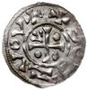 denar 972-999, mennica Praga; Aw: Krzyż z kulkami o kwiatkiem w kątach, BOLEZLOVX; Rw: Głowa  na w..