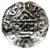 denar 976-982, mincerz Anti; Krzyż z czterema kulkami w kątach / Dach kaplicy, pod nim ENCI;  Hahn..