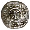 denar 1009-1024, mincerz Id; Popiersie króla w lewo / Krzyż z kółkiem, trójkątem i dwiema potrójny..