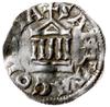 denar 1024-1036; Aw: Krzyż, w kątach PI-LI-GR-IM, wokoło CHVONRADVS IMP; Rw: Pięciokolumnowy  port..