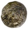 denar 1239-1249, Gniezno; Popiersie z bujną fryz