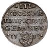 trojak 1538, Gdańsk; popiersie króla w czepcu i koronie, końcówka napisu PRVSS; Iger G.38.1.g (R1)..