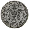 grosz 1579, Gdańsk; na awersie kropka kończy napis; CNG 130, Kop. 7433 (R2); pięknie zachowany