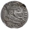 trojak 1590, Ryga, rzadszy typ monety z dużą gło