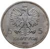 5 złotych 1928, Warszawa (ze znakiem Mennicy War