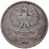 5 zlotych 1930, Warszawa; Sztandar - 100. roczni
