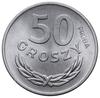 50 groszy 1949, Warszawa; Nominał 50, na rewersie wklęsły napis PRÓBA; Parchimowicz P209  - ale ni..