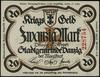 20 marek 12.10.1918 (Kriegs-Geld), bez znaku wod