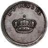 medal koronacyjny bez daty (1709 r); Aw: Głowa króla w prawo w wieńcu laurowym, u góry AVGVSTVS;  ..