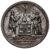 medal z 1733 roku autorstwa Sieverta wybity z okazji złotego jubileuszu zaślubin Algidiusa Glagau ..