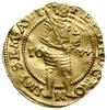 dukat 1634; Delmonte 1088 (R3); Fr. 26; Verk. 147.3, Purmer De08; złoto 3.49 g; lekko zgięty, ale ..