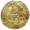 dukat 1648; Delmonte 963, Fr. 284, Verk. 98.3, Purmer Ut24; złoto 3.47 g; moneta w bardzo ładnym  ..