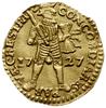 dukat 1727; Delmonte 965, Fr. 285, Verk. 98.4, Purmer Ut25; złoto 3.50 g; moneta ładnej prezencji