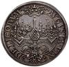 talar 1639; moneta z tytulaturą Ferdynanda III, Aw: Popiersie w prawo i napis w otoku, Rw: Widok m..