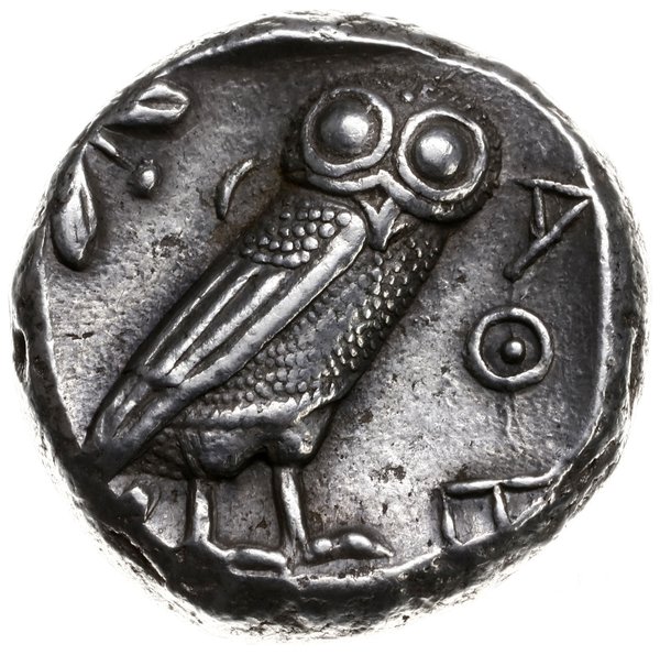tetradrachma ok. 454-404 pne; Aw: Głowa Ateny w 