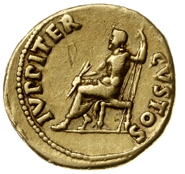 aureus 64-65, Rzym; Aw: Popiersie cesarza w wień