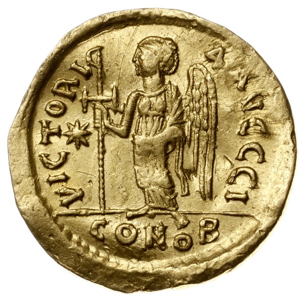 solidus 518-522, Konstantynopol; Aw: Popiersie c