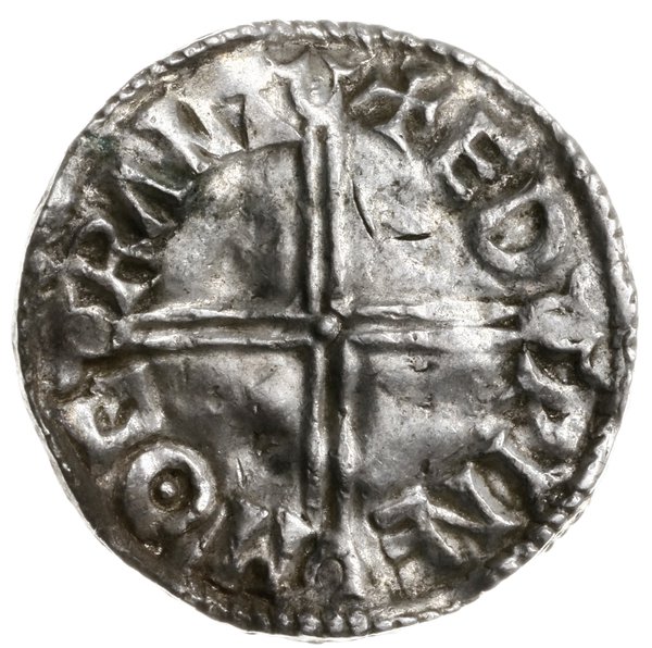 denar typu long cross, 997-1003, mennica Cambridge, mincerz Eadwine
