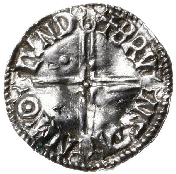 denar typu long cross, 997-1003, mennica London, mincerz Brunstan