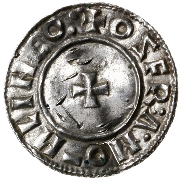 denar typu small cross, 1009-1017, mennica Lincoln, mincerz Osfram