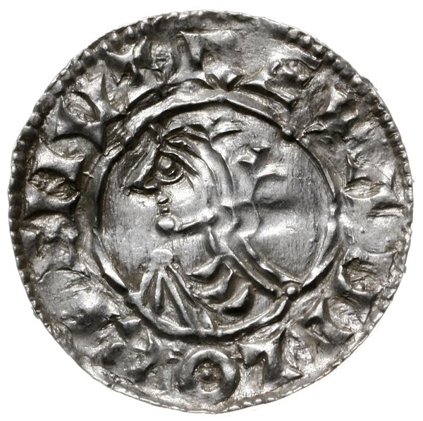 denar typu quatrefoil, 1018-1024, mennica London, mincerz Couta