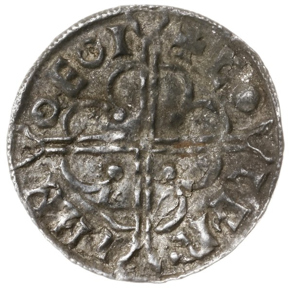 denar typu quatrefoil, 1018-1024, mennica York, 