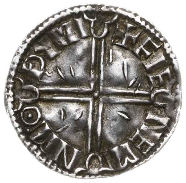 naśladownictwo denara typu long cross, ok. 1010-1020, mennica Dublin (Difeln), mincerz Fienemin
