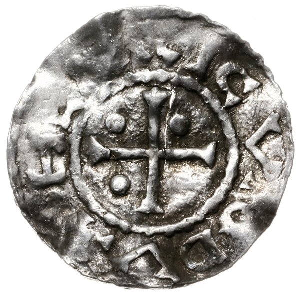 denar 948-955, mincerz Aljan; Krzyż z trzema kul
