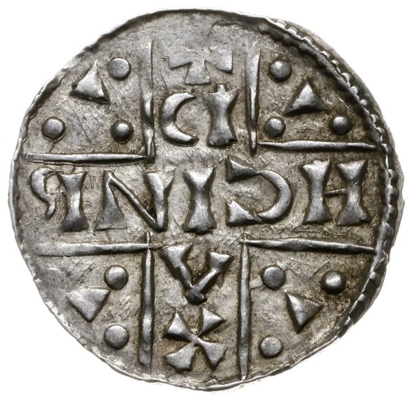 denar 1018-1026, mincerz Oc; Napis HEINRICVS DVX