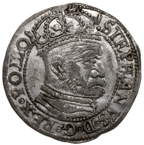 grosz 1581, Olkusz; odmiana z Orłem na rewersie;