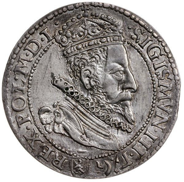 szóstak, 1599, Malbork; małe popiersie króla; Ko