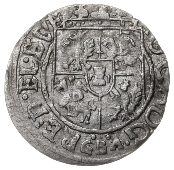 półtorak 1661, Lwów; Aw: Tarcza herbowa, u dołu 