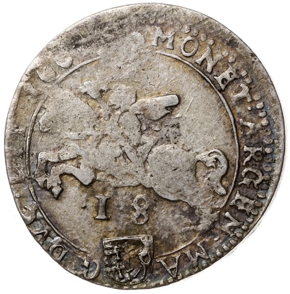 ort 1664, Wilno; obwódki po obu stronach monety;