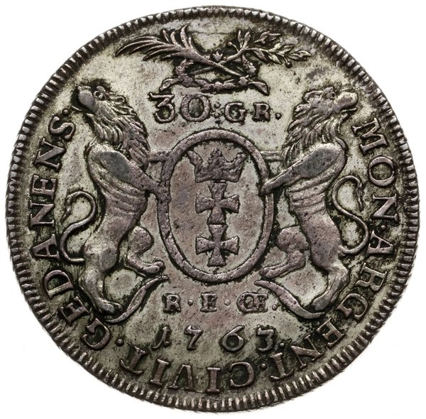 złotówka (30 groszy) 1763, Gdańsk