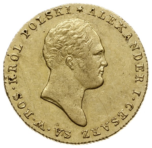 25 złotych 1819 IB, Warszawa; Aw: Głowa cara w p