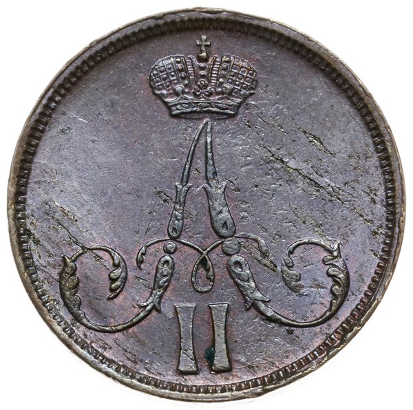 1 kopiejka 1864 ВМ, Warszawa; Bitkin 483, Brekke