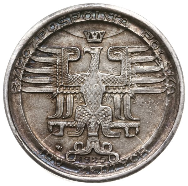 100 złotych 1925, Warszawa; Mikołaj Kopernik, be